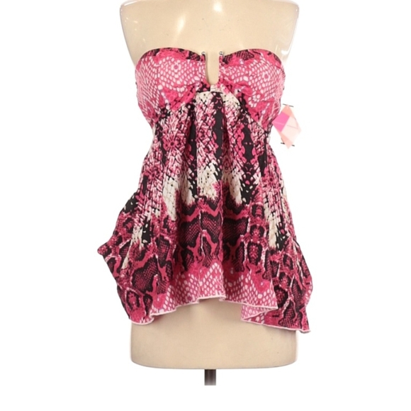 32 Degrees Pink and Black Snake Print Tank Top - Picture 1 of 5